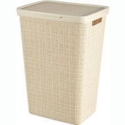 Jute15884 [Jute（ジュート） ランドリーフタ付きバスケット ホワイト]