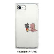 AK18881iSE3 [iPhone SE（第3世代）/SE（第2世代）/8/7/6s/6用 ソフトスクエアケース たき火ダイナソー PK]