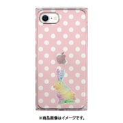 AK18885iSE3 [iPhone SE（第3世代）/SE（第2世代）/8/7/6s/6用 ソフトスクエアケース 虹色ウサギ PK]