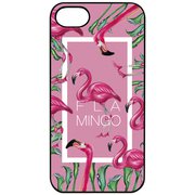 DS8308iSE3 [iPhone SE（第3世代）/SE（第2世代）/8/7/6s/6用 ブラックケース FLAMINGO SQUARE PK]