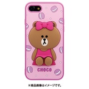KCL-CHO001iSE3 [iPhone SE（第3世代）/SE（第2世代）/8/7/6s/6用 シリコンケース LINE FRIENDS チョコ]