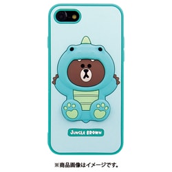 KCL-CDB001iSE3 [iPhone SE（第3世代）/SE（第2世代）/8/7/6s/6用 シリコンケース LINE FRIENDS ダイノブラウン]