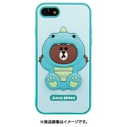 KCL-CDB001iSE3 [iPhone SE（第3世代）/SE（第2世代）/8/7/6s/6用 シリコンケース LINE FRIENDS ダイノブラウン]