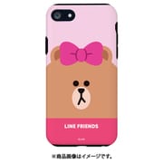 KCL-DPF002iSE3 [iPhone SE（第3世代）/SE（第2世代）/8/7/6s/6用 ケース LINE FRIENDS チョコ フェイス]
