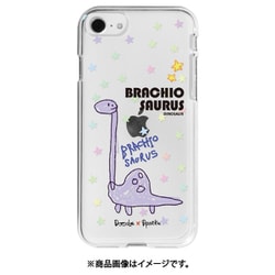DS22728iSE3 [iPhone SE（第3世代）/SE（第2世代）/8/7/6s/6 4.7インチ用 ソフトクリアケース DINO BRACHIOSAURUS]