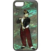 I22748iSE3 [iPhone SE（第3世代）/SE（第2世代）/8/7/6s/6用 天然貝ケース 笛を吹く少年]