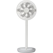 リビング扇風機 Kamomefan DCモーター搭載 上向き90° リモコン付き ホワイト FKLX-281D WH