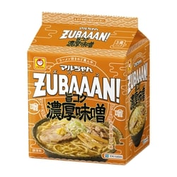 マルちゃんZUBAAAN！ 旨コク濃厚味噌 3食パック [インスタントラーメン]