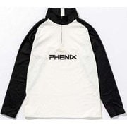 RETRO70 Jr 1/2ZIPTEE ESB22LS01 White 110サイズ [スキー ミドルウェア ジュニア]