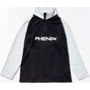 RETRO70 Jr 1/2ZIPTEE ESB22LS01 Black 100サイズ [スキー ミドルウェア ジュニア]