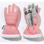 STAR JEWEL 5Fin Girl's Glove ESG22GL61 Peach JLサイズ [スキー グローブ ジュニア]