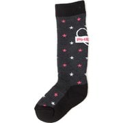 Star Girls Socks ESG22SO62 Charcoal Gray JFサイズ [スキーソックス ジュニア]