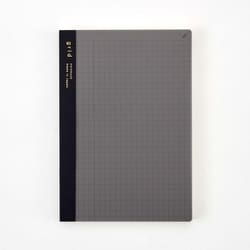 isshoni.ノート ナンバー B6 方眼 ブラック R1743