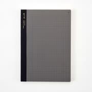 isshoni.ノート ナンバー A5 方眼 ブラック R1745