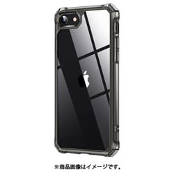 ESR Air Armor for iPhone SE（第3世代）/SE（第2世代）/8/7 [エアアーマークリア 保護ケースカバー Frosted Black]