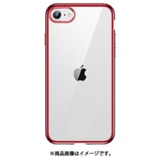 ESR Halo for iPhone SE（第3世代）/SE（第2世代）/8/7 [エッセンシャルクリアライト フォーンケース Metallic Red]