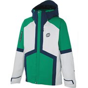 デモ アウター ジャケット DEMO OUTER JACKET ONJ95042 456100グリーン×ホワイト Lサイズ [スキーウェア ジャケット]