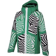 プリント アウター ジャケット PRINT OUTER JACKET ONJ95P43 456P100Pグリーン×ホワイト Sサイズ [スキーウェア ジャケット]