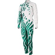 GS レーシング スーツ FIS GS RACING SUIT FIS ONO95070 100456ホワイト×グリーン Lサイズ [スキーウェア レーシングワンピース]