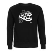 605055-000042 [MIKE GIANT BLACK CREWNECK SWEATSHIRT（マイクジャイアント クルーネック スウェット） ブラック サイズ：M]
