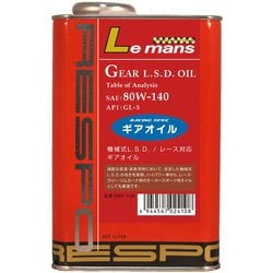 機械式L.S.D. / レース対応ギアオイル Le mans 80w-140 全合成油 1L RMD-1LM