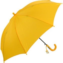 子供用傘 学童ジャンプ グラスファイバー骨 50cm ジャンプ式 グラスファイバー骨（親骨） イエロー 1027