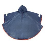 86325 [キッズレインポンチョ ネイビー×レッド]