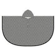 98751 [レインポンチョ LADYS チェック ブラック]