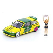 IN64-EF9-JDM1 1/64 ホンダ シビック EF9 NO GOOD RACING 大阪オートメッセ 2019 フィギュア付属 [ダイキャストミニカー]