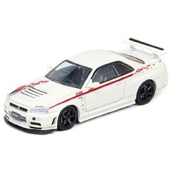 1/64 INNO64　日産スカイライン GT-R R34　ニスモ　ホワイト INNO64 1/64スケール「日産スカイライン GT-R (R34) NISMO