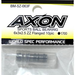 BM-SZ-063F SPORTS BALL BEARING 6×3×2.5 ZZ Flanged 10pic [ラジコンパーツ]
