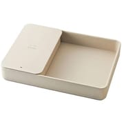 ワイヤレスチャージャーデスクオーガナイザー グレージュ BDE052-GRG