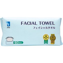 ITO フェイシャルタオル 60枚入 [使い捨てフェイスタオル]
