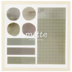 mitte（ミッテ） クリアケース付箋 ソフトベージュ S2835100
