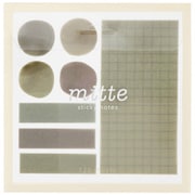 mitte(ミッテ) クリアケース付箋 ソフトベージュ S2835100