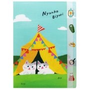 S2133750 にゃんこ日和 ダイカットクリアファイル キャンプ [キャラクターグッズ]
