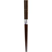塗箸 加賀小紋 21cm ブラウン TO-138
