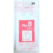 No.8 レジ袋 乳白 100枚 LP-8