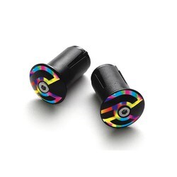 自転車 ロードバイク マウンテンバイクアクセサリー バーエンドキャップ END PLUGS+EXPANDER カレイド （1ペア/2個セット） 6049TAMANCEXPCA