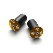 自転車 ロードバイク マウンテンバイクアクセサリー バーエンドキャップ END PLUGS+EXPANDER ゴールド （1ペア/2個セット） 6049TAMANCEXPG