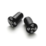 自転車 ロードバイク マウンテンバイクアクセサリー バーエンドキャップ END PLUGS+EXPANDER ブラック （1ペア/2個セット） 6049TAMANCEXPN