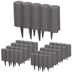 ブロックフェンス ダークブラウン10個入