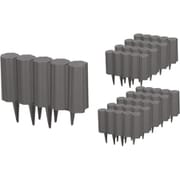 ブロックフェンス ダークブラウン10個入