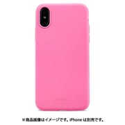 15326 [iPhone XS/X用 ソフトタッチ シリコンケース Bright Pink]