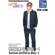 はたらくJK（＋）シリーズ GW-13B はたらくJK＋制服男子1 学ランのイケメン君 [1/24 プラモデル]