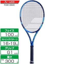 バボラ Babolat PURE DRIVE（ピュアドライブ ） フレームのみ 101436J 136 ブルー G1 [硬式テニス ラケット]  通販【全品無料配達】 - ヨドバシ.com