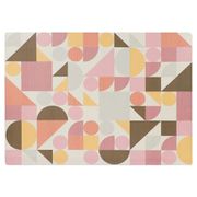 クラシオン フロアマット 90×120cm グラフィック ピンク ND-4568