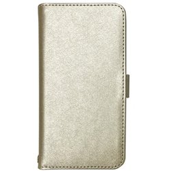 AC-F52B MP SG [らくらくスマートフォン F-52B専用 5ポケットシャイニー手帳型ケース シャンパンゴールド]