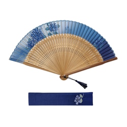 源氏物語扇子セット EARTH ］扇子セット 綿×UpDRIFT™（#141 FOREST GREEN）箱入り