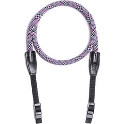 カメラ用ネックストラップ ロープカメラストラップ ウェビングバンド グレー フューシャ Rope Camera Strap WB Plaid Gray Fuchsia 130cm